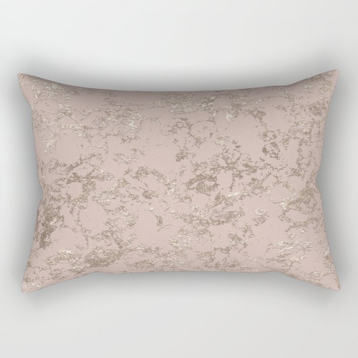 Blush Pink Marble Rectangular Pillow