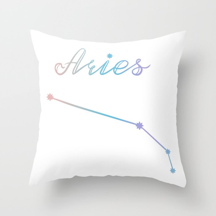 Aries Throw Pillow