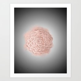 Digital rose Art Print | Shadesofgrey, Floral, Nature, Gentlecolors, Gentle, Rose, Beautiful, Digital, Shadesoforange, Greybackground 