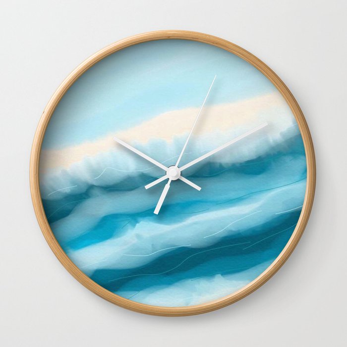 Blue Lagoon Wall Clock