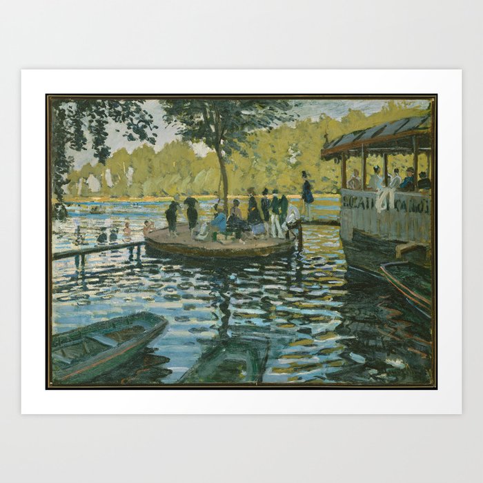 Claude Monet - La Grenouillère (1869) Art Print