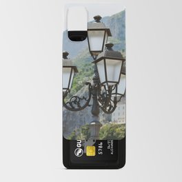 Positano | Old street lamp and buildings on the cliffs | Amalfi Coast, Italy Android Card Case