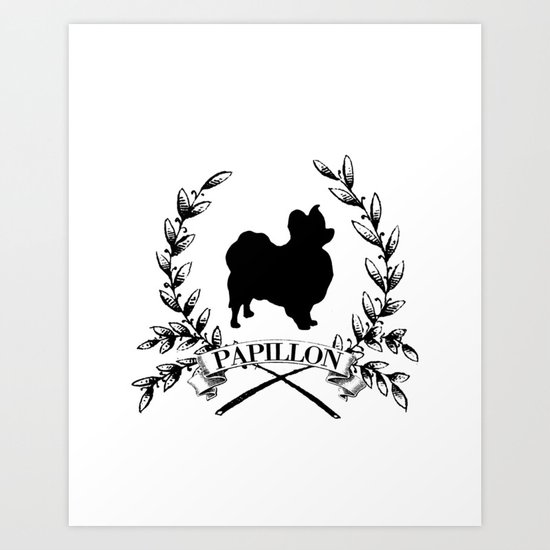Papillon Love Art Print