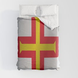 Flag of Guernsey Duvet Cover