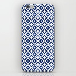 Blue Ornamental Arabic Pattern iPhone Skin