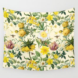 YELLOW GARDEN Wall Tapestry