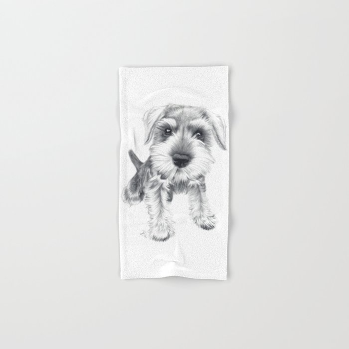 Schnozz the Schnauzer Hand & Bath Towel