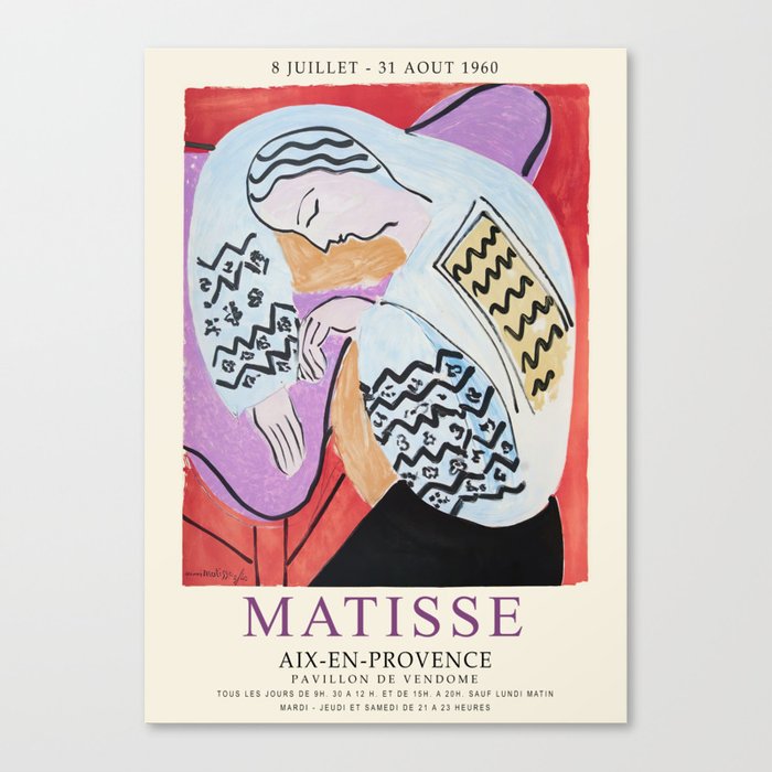 Matisse Exhibition - Aix-en-Provence - The Dream Artwork Canvas Print