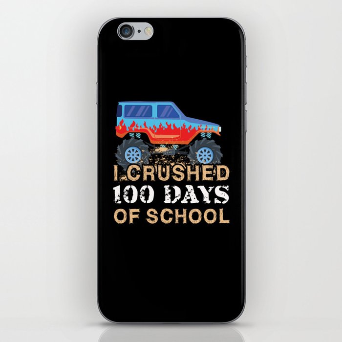 Days Of School 100th Day 100 Monster Truck Crushed iPhone Skin