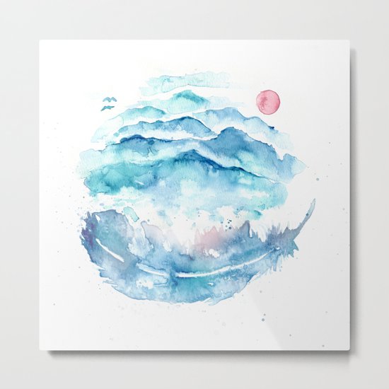 As If the World I Carry Could Crush Me Metal Print