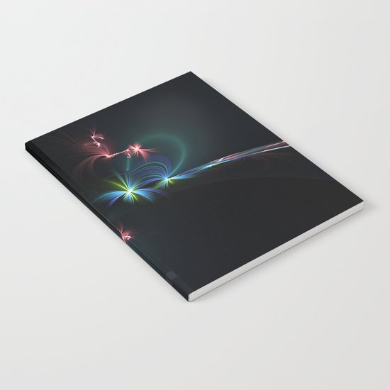 Fey Lights Fractal in Aurora 01 Notebook