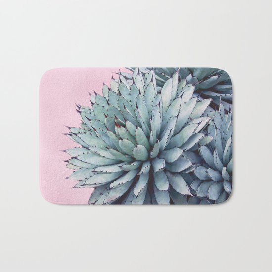 Pink Crush Succulent I Bath Mat