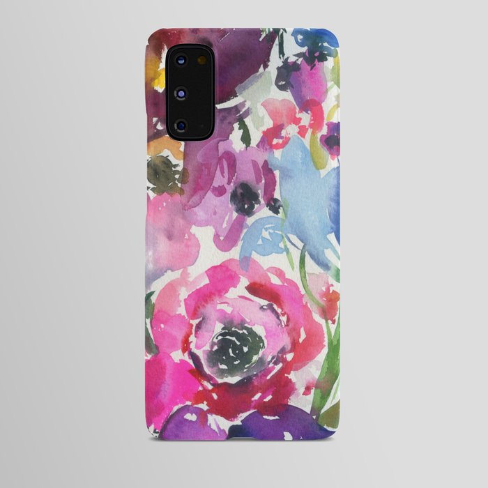 rainbow floral pattern N.o 2 Android Case