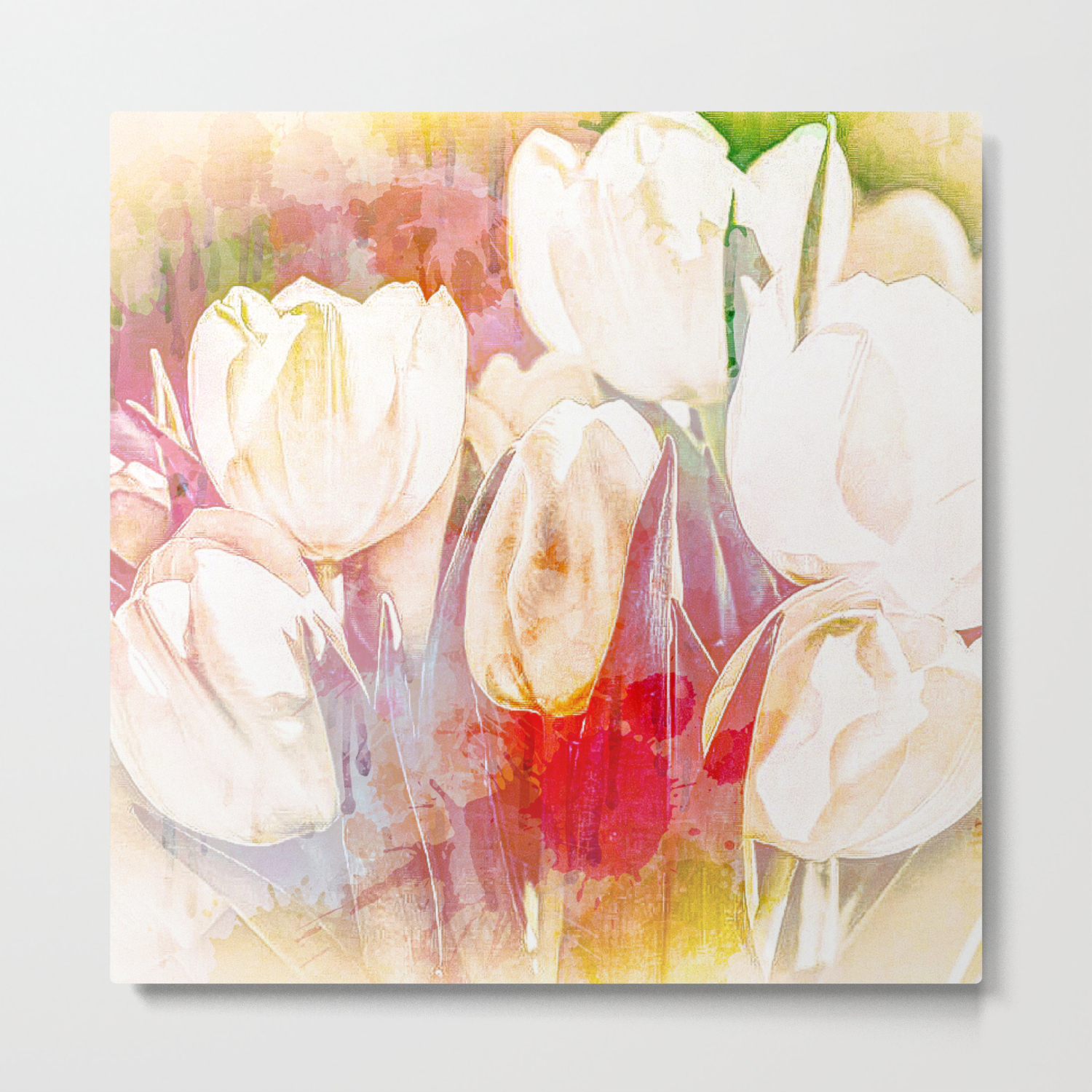 Tulip Fever Abstract Art Metal Print By Artaddiction45 Society6