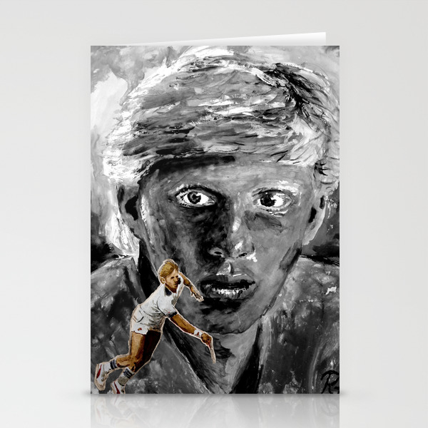 The Young Boris Becker Stationery Cards By Artito Society6
