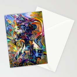 Blend of Colors and Shapes Stationery Card