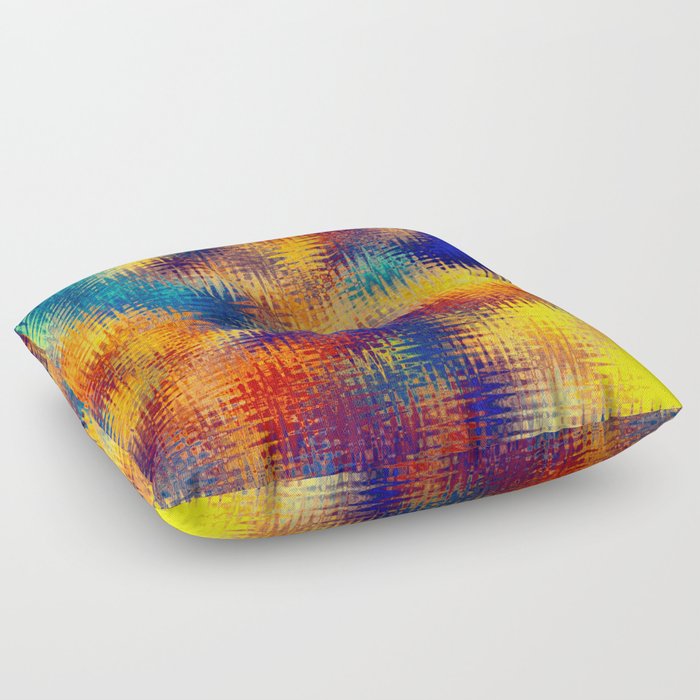 Colorful Zigzag Explosion Floor Pillow
