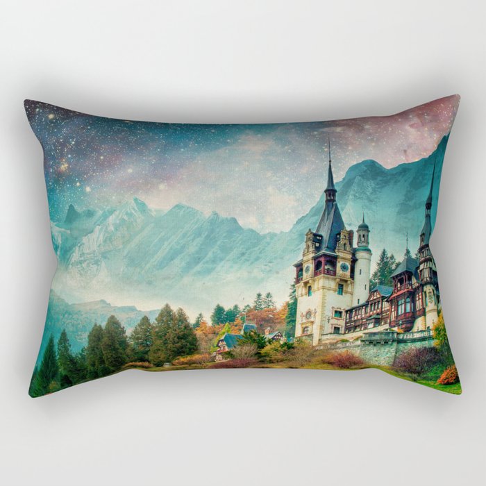 Faerytale Castle Rectangular Pillow