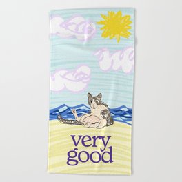 cat towel Beach Towel