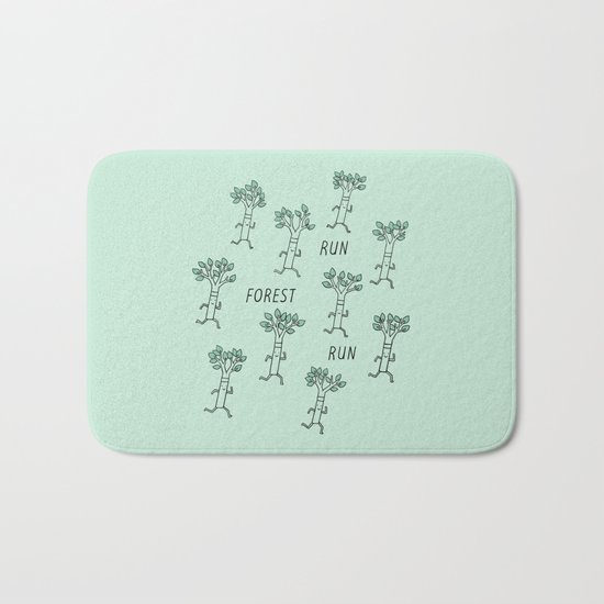 Run Forest Run Bath Mat