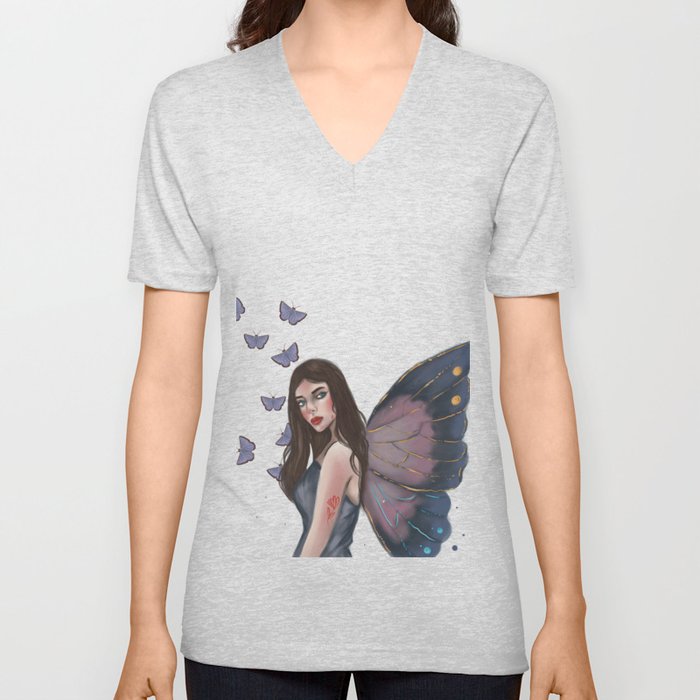 Butterfly beauty V Neck T Shirt