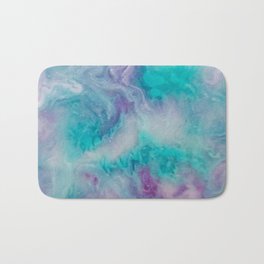 I can tell that we are gonna be friends... Bath Mat | Purple, Teal, Micapowder, Abstractpainting, Psychedelicpainting, Photograph, Epoxyresinart, Epoxyresin, Tealandpurple, Resinpainting 