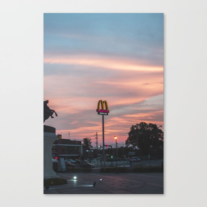 Ode to Late Night McDicks Canvas Print
