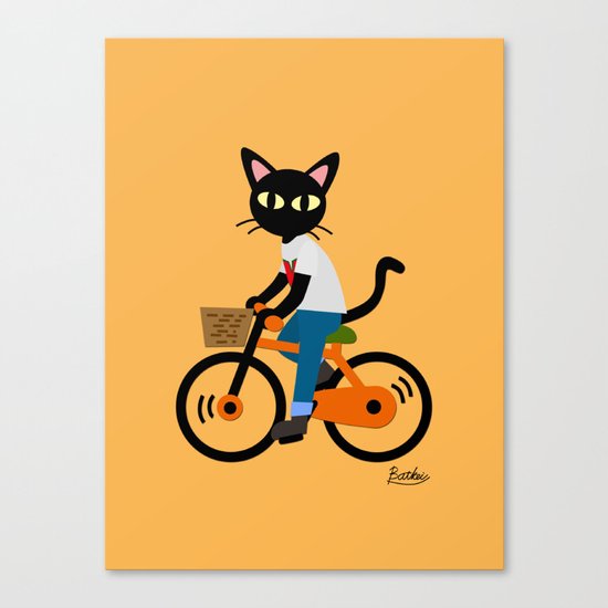Summer cycling Canvas Print