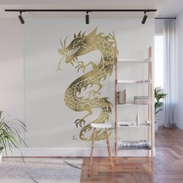 Chinese Dragon – Gold Wall Mural