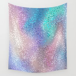 Holographic Rainbow Disco Glitter Wall Tapestry