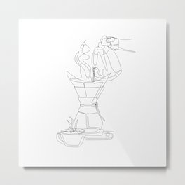 Barista Coffee Line Art Metal Print | Minimalistfood, Foodlinedrawing, Coffeeart, Coffeeline, Singlelinedrawing, Baristalineart, Coffeesimpleart, Coffeelineart, Coffeelover, Coffeeprints 
