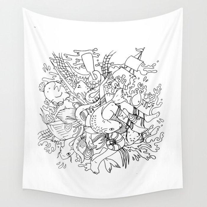 Shipwreck Wall Tapestry
