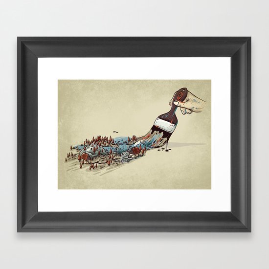 Nature Brush Framed Art Print