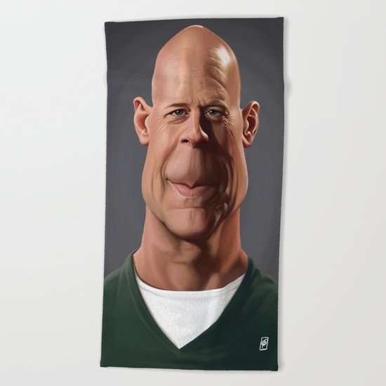 Celebrity Sunday - Bruce Willis Beach Towel