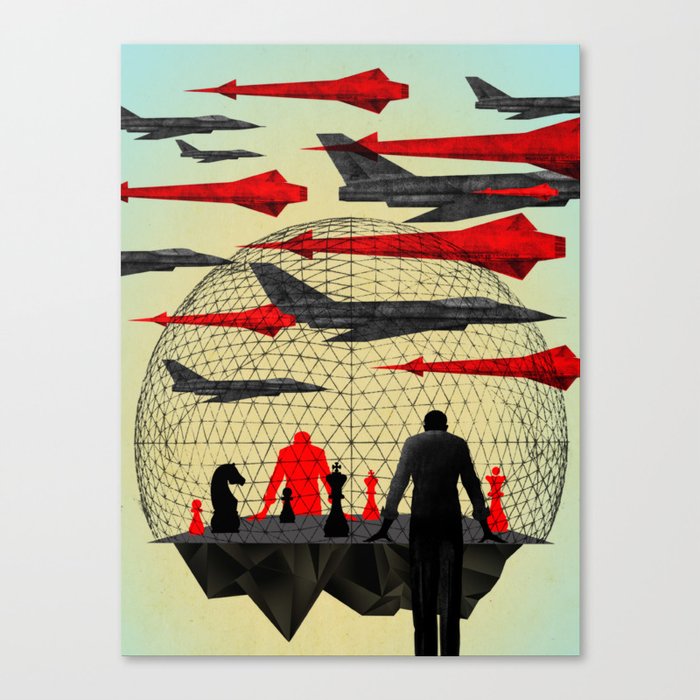 "Let's Play War" by Brian Stauffer for Nautilus Canvas Print