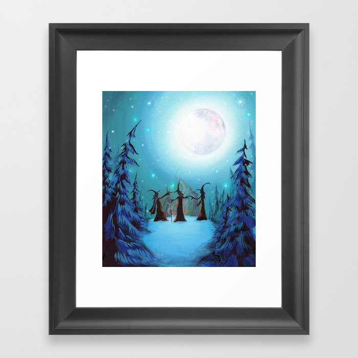 Witch Coven Framed Art Print