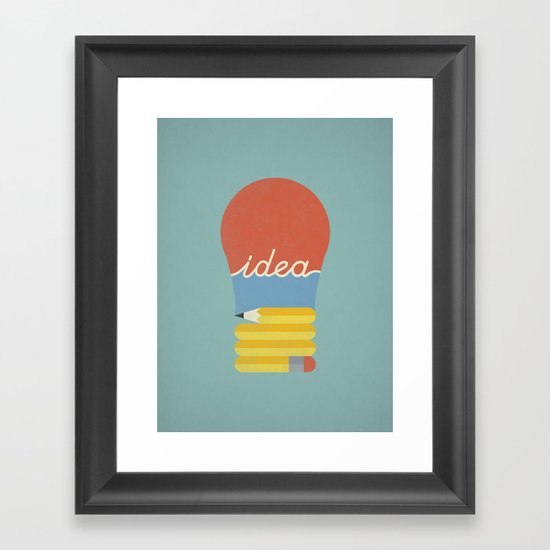 I've Got An Idea Framed Art Print