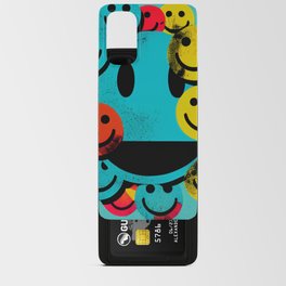 Smiley Face on the wall Android Card Case