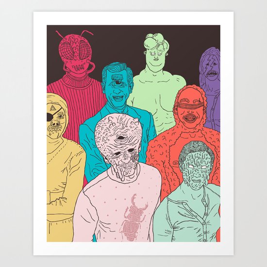 Friends of Beetleman Art Print