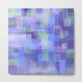 Purple Blocks Metal Print | Geometric, Digital, Violet, Purplesquares, Lilac, Green, Purpleandgreen, Purple, Jillianamattdesign, Purplehouse 