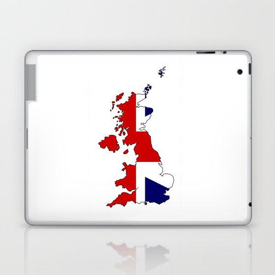 United Kingdom Map and Flag Laptop & iPad Skin