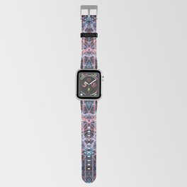 Liquid Light Series 70 ~ Orange & Blue Abstract Fractal Pattern Apple Watch Band