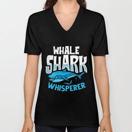 Whale Shark Tooth Mexico Cute Funny V Neck T Shirt