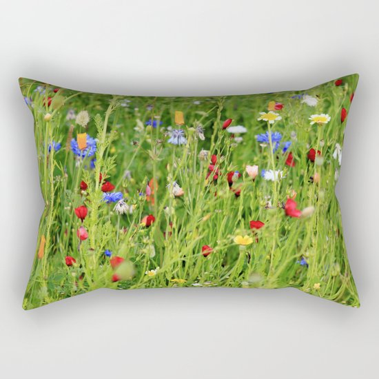 Colourful Garden - JUSTART © Rectangular Pillow