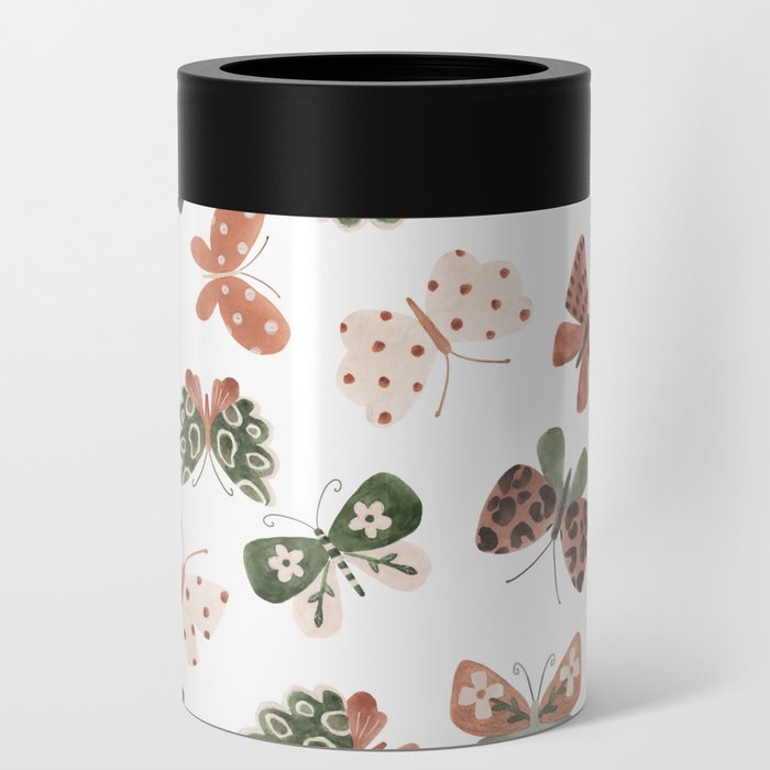 Butterfly Abstract Can Cooler