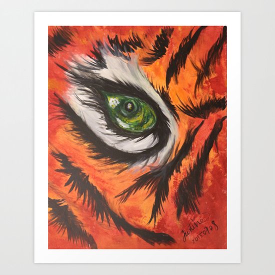Eye of the Tiger Art Print