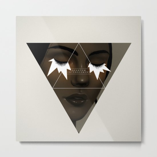 Quantum entanglement. Metal Print