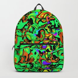 Funky liquid shapes Backpack