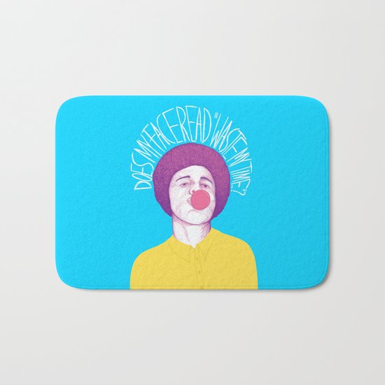 Does My Face Read Waste My Time Bath Mat