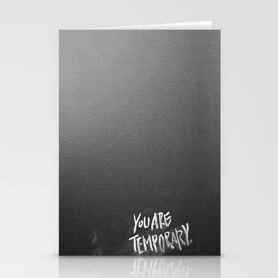 Temporary, take 3 Stationery Cards